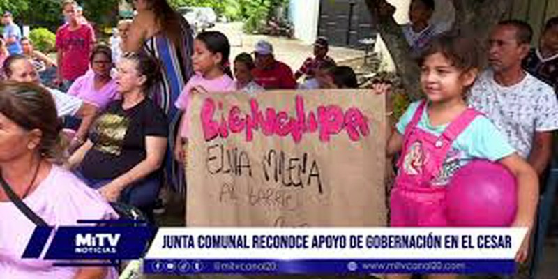JUNTA COMUNAL RECONOCE APOYO DE GOBERNACIÓN EN EL CESAR