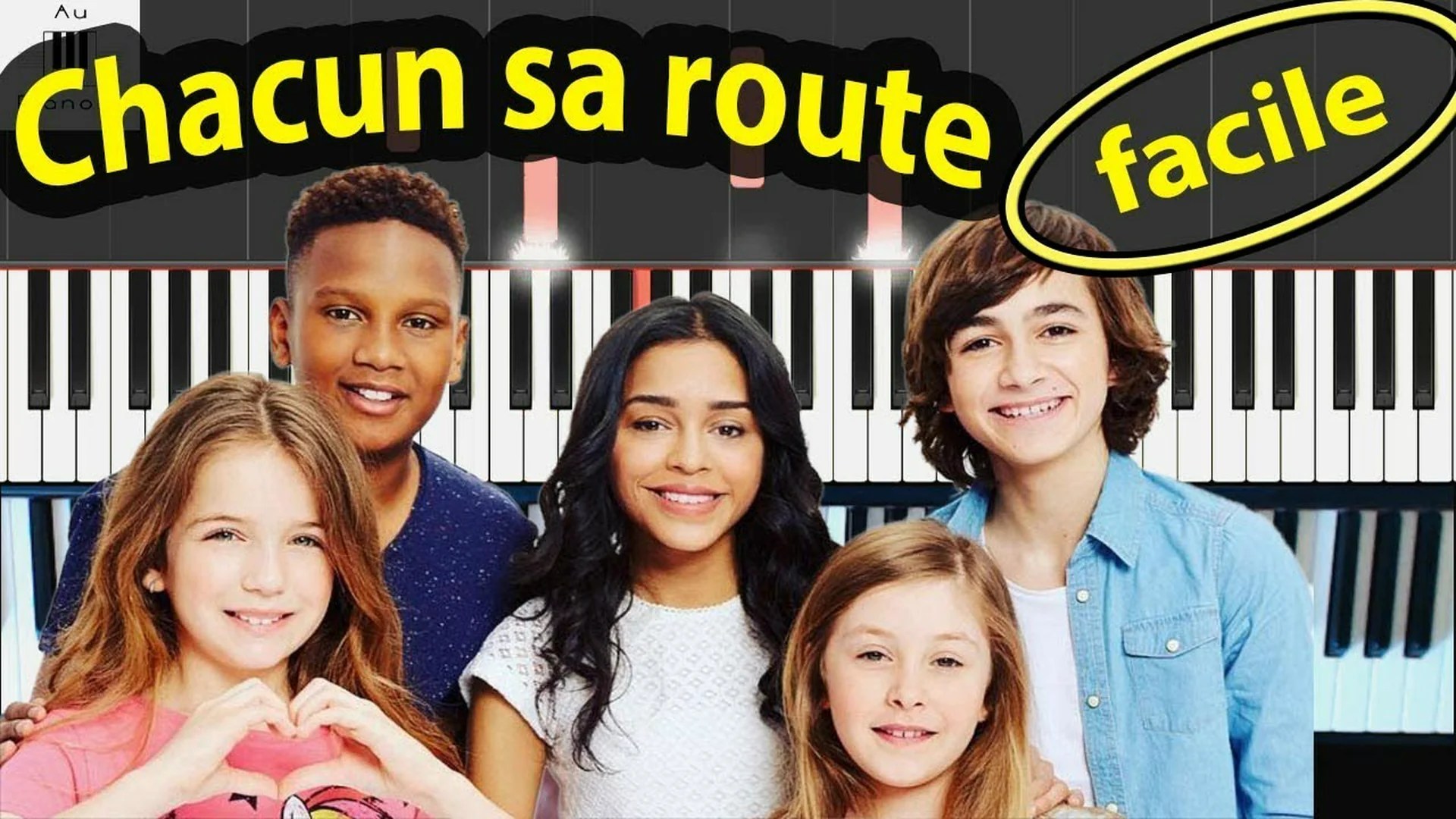 KIDS UNITED – Chacun sa route – Piano tuto