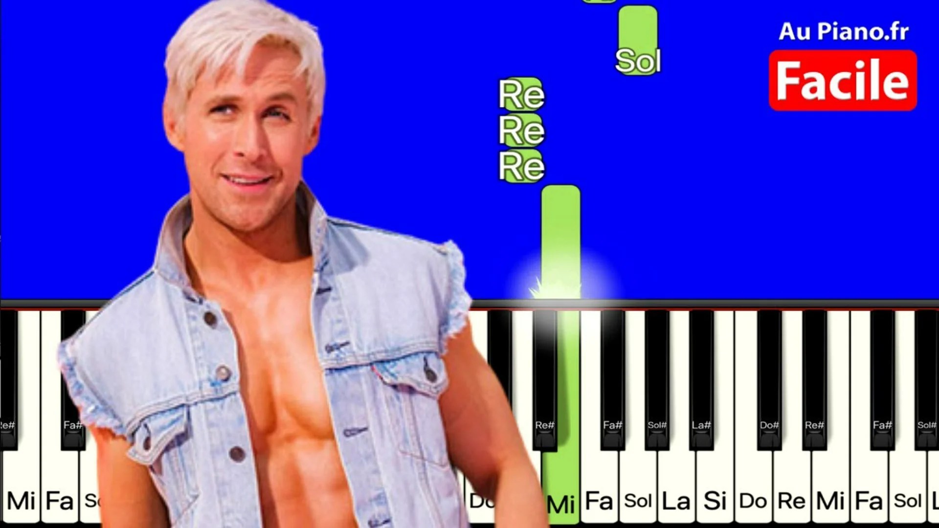 I&rsquo;m Just Ken – Ryan Gosling (Barbie) – Piano Tutorial Facile