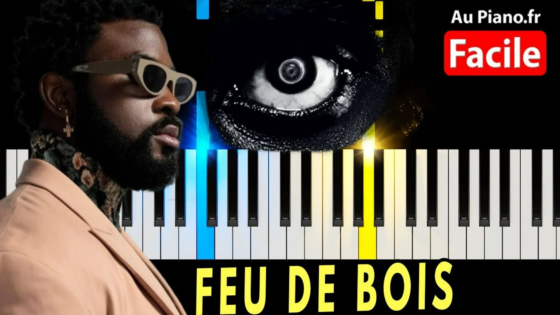 Damso – Feu de bois Piano Cover Tutorial Instrumental