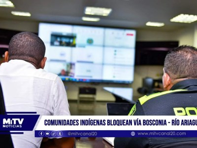 Comunidades indígenas bloquean vía
