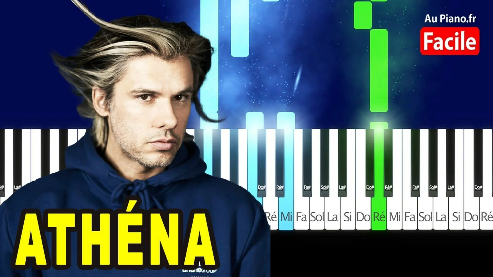 Orelsan – Athena Piano Cover Tutorial Facile Instrumental Karaoké Paroles