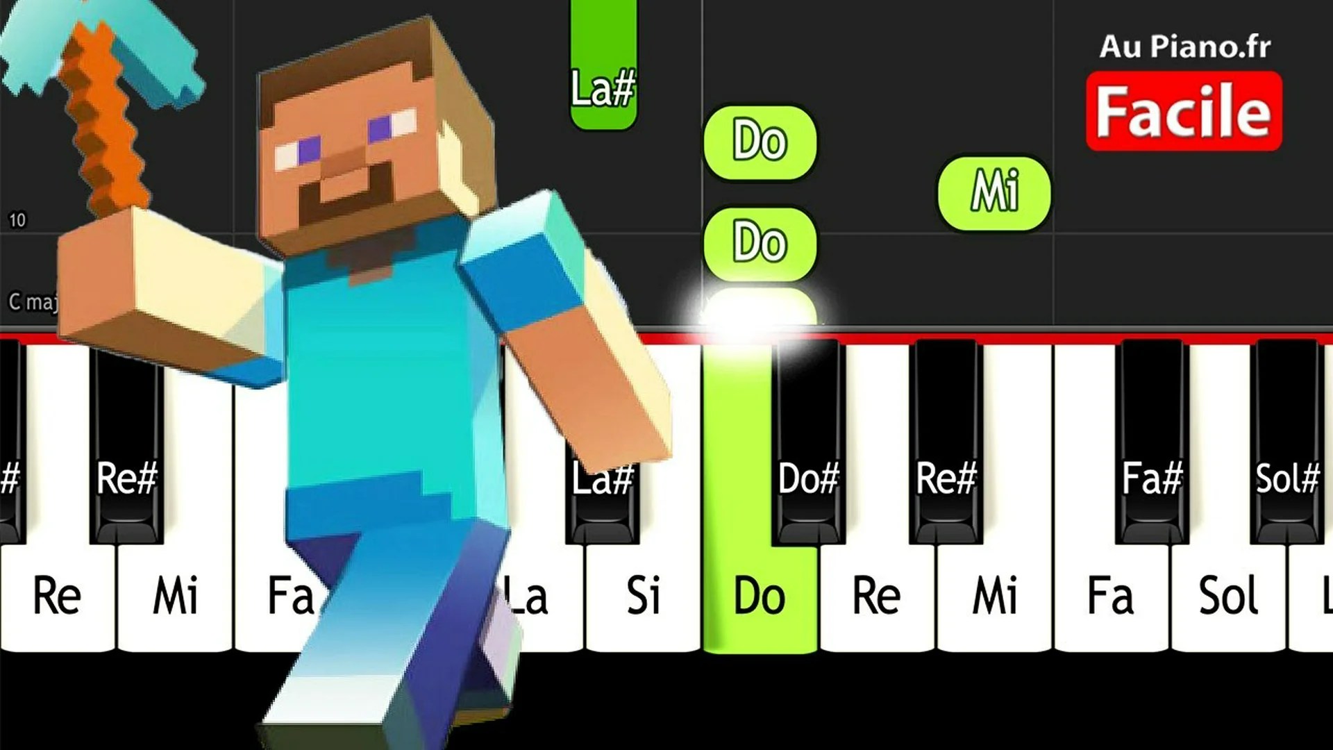Comment jouer Minecraft Sweden au Piano (Tutorial Facile Débutant)