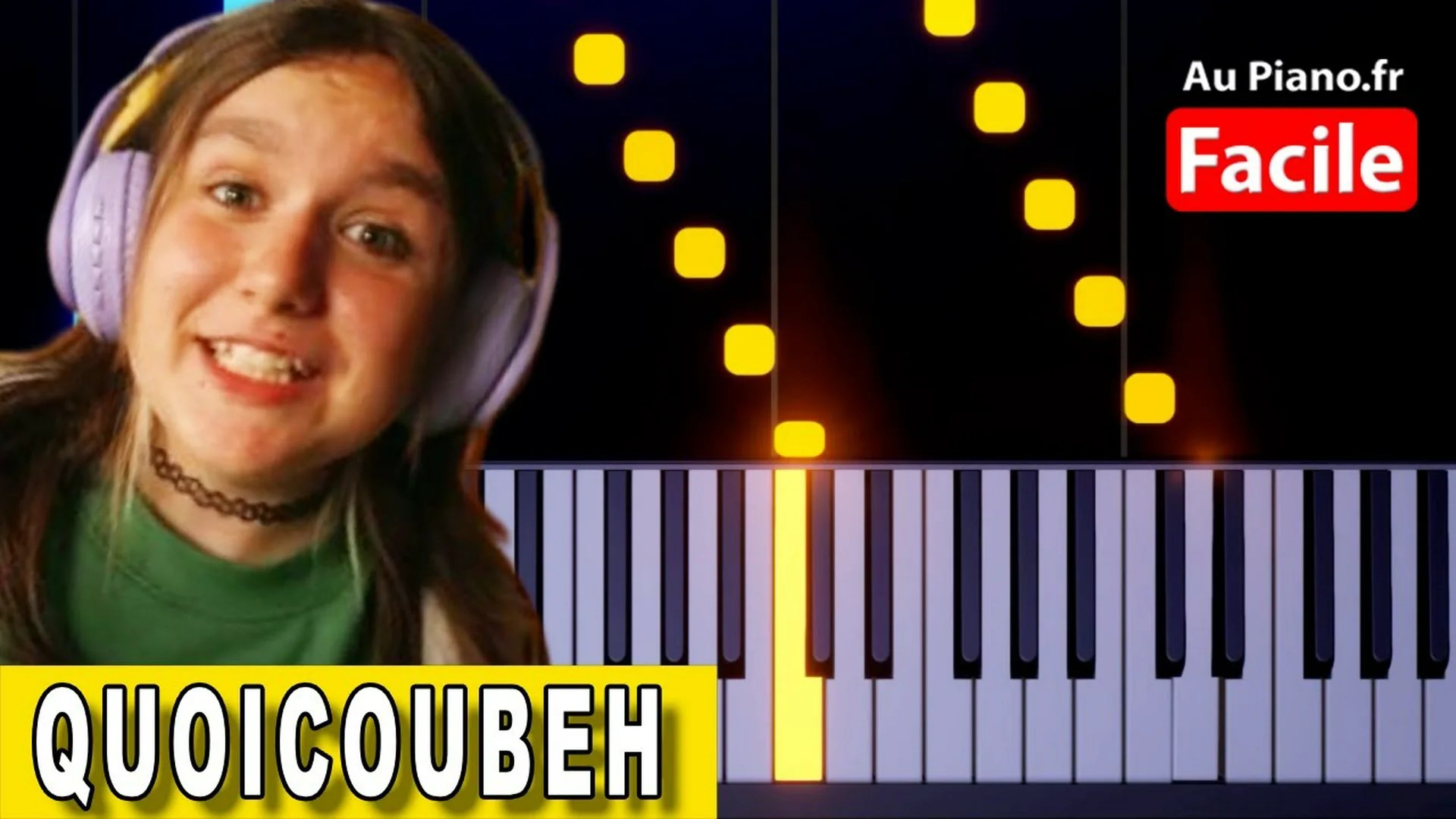 PINK LILY – Quoicoubeh ! – Piano Tutorial FACILE Instrumental