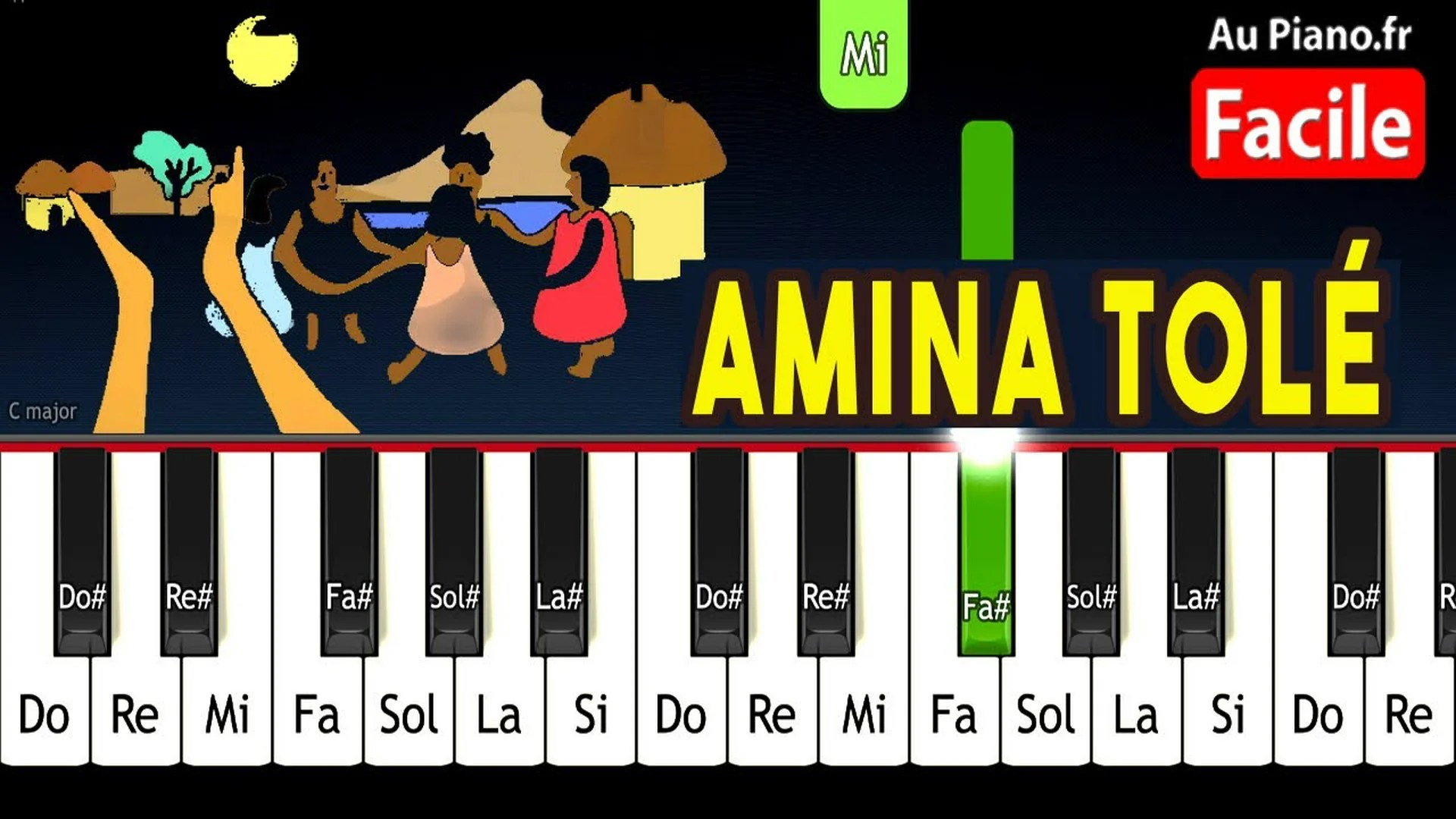 Amina Tolé : Paroles complètes, traduction et tutoriel piano gratuit