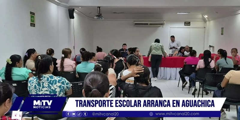 Transporte escolar arrancha en Aguachica