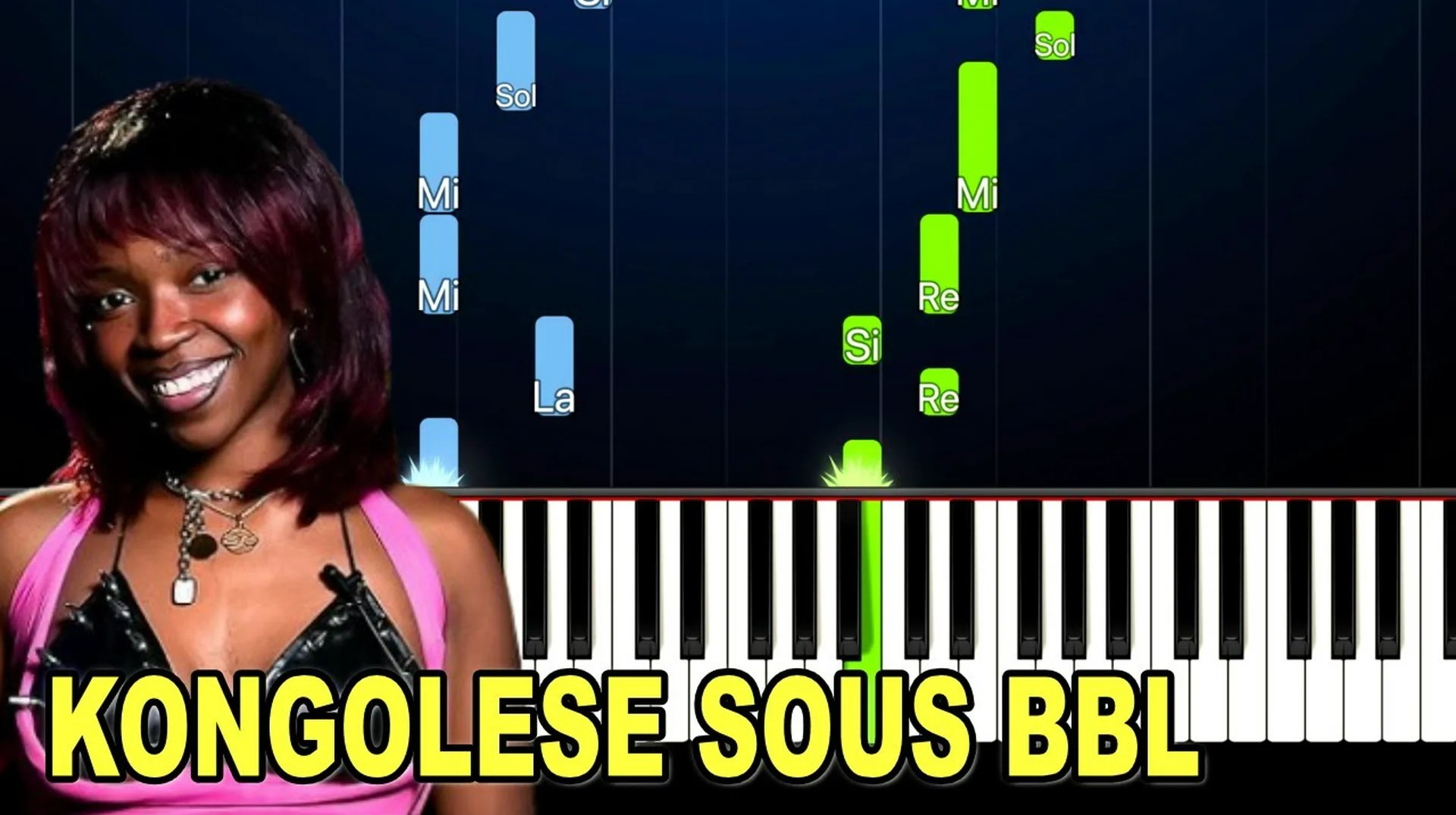 Theodora – KONGOLESE SOUS BBL Piano Tutorial FACILE