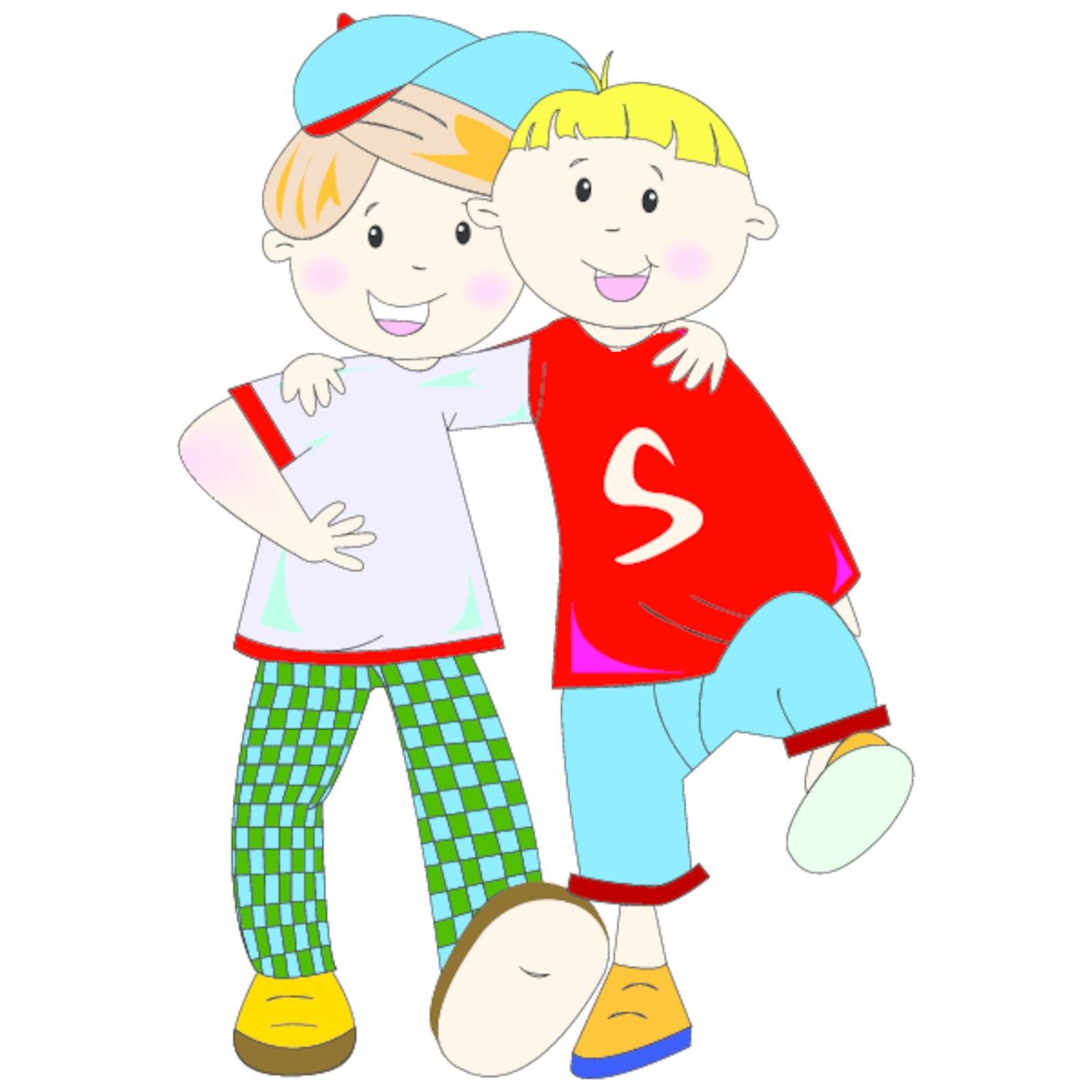 best friends cartoon Stock Image Royalty Free Vector Images