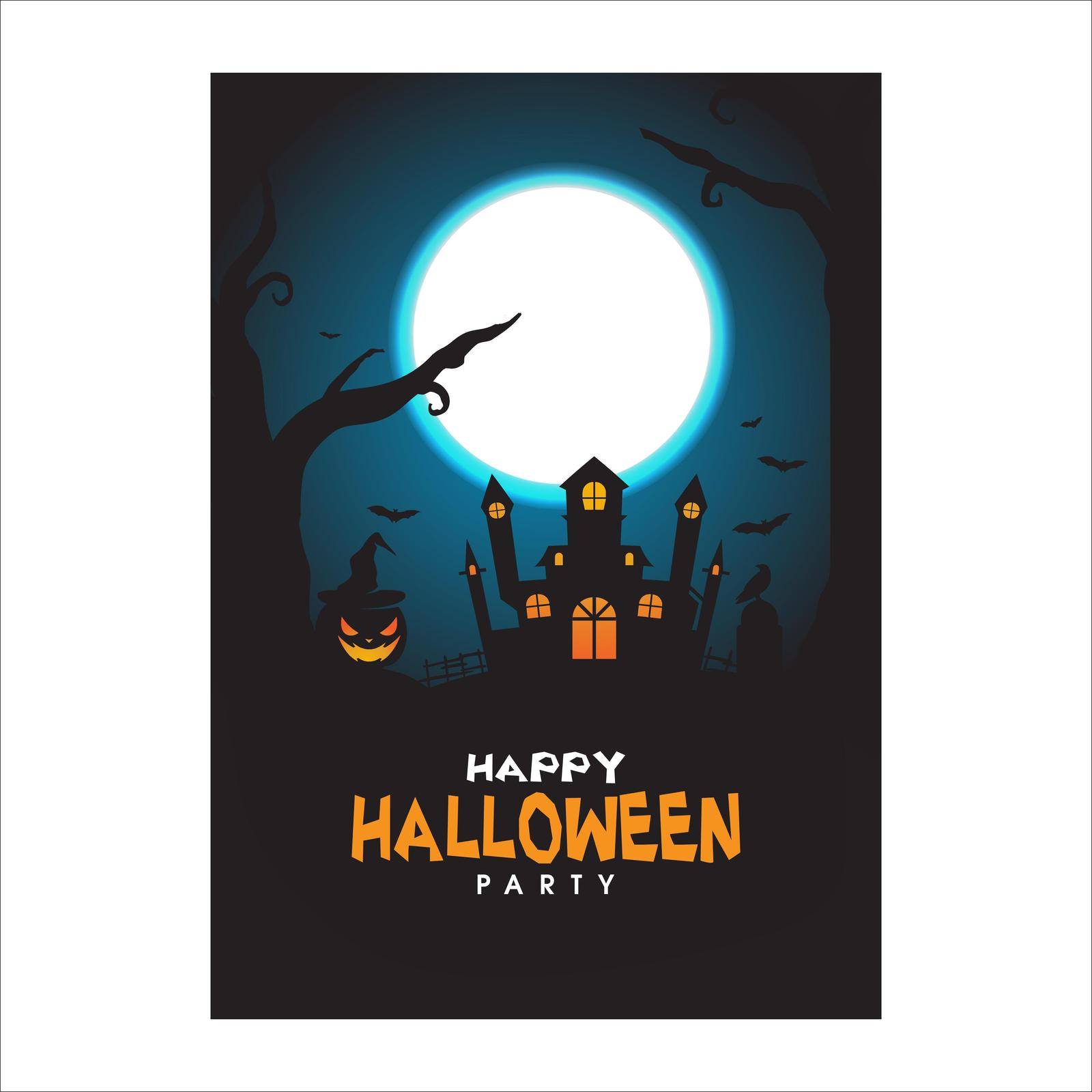 halloween poster for your design for the holiday Halloween Stock Image