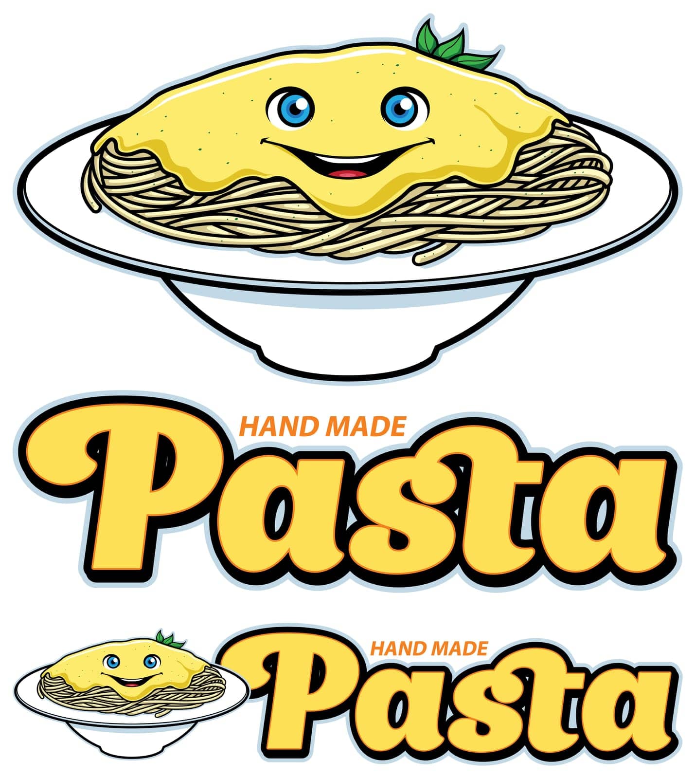 Pasta Food Mascot Stock Image Royalty Free Vector Images with commercial license