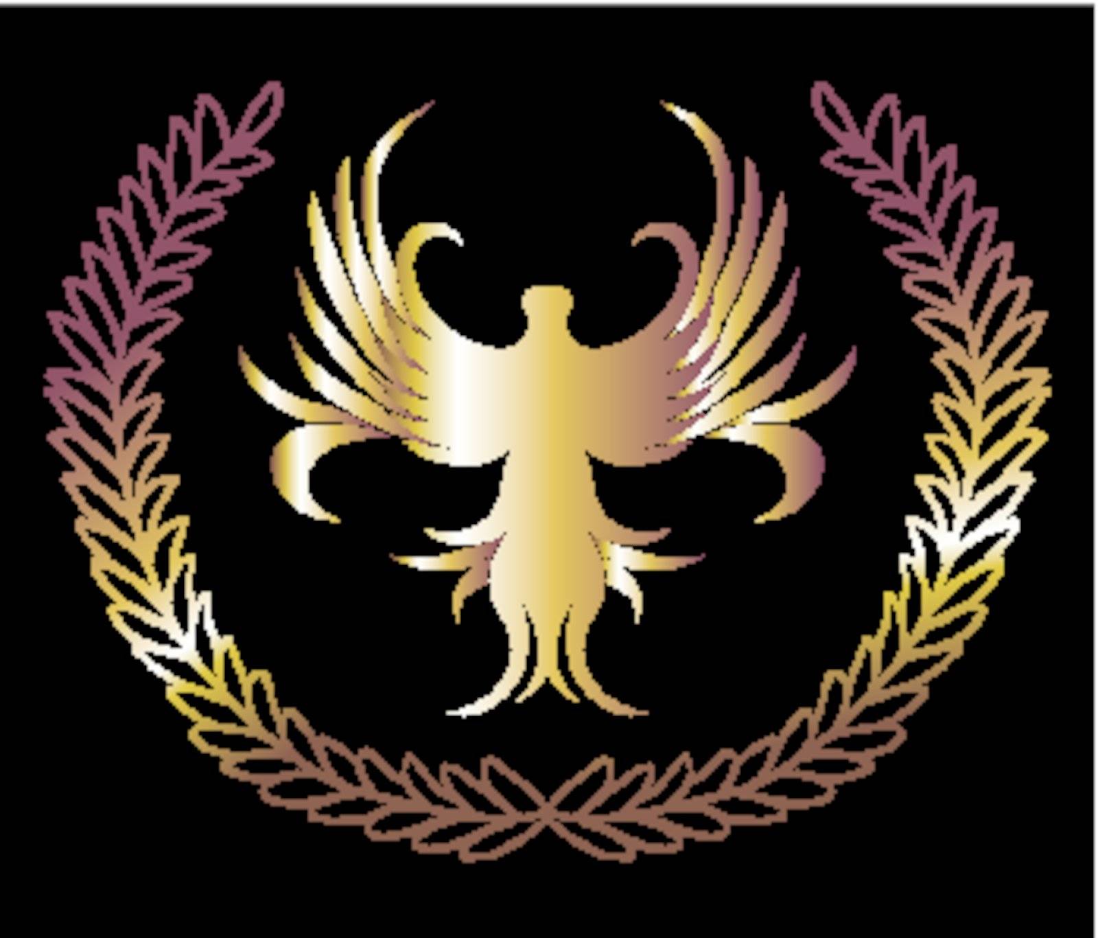 black background gold lion and wreath vector art Stock Image