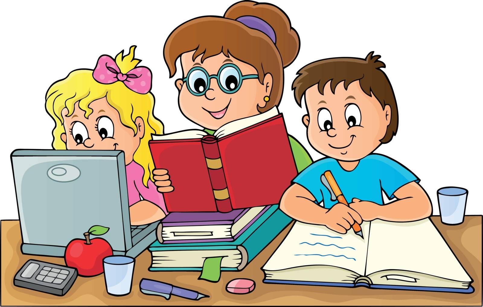 Home schooling theme image 1 Stock Image Royalty Free