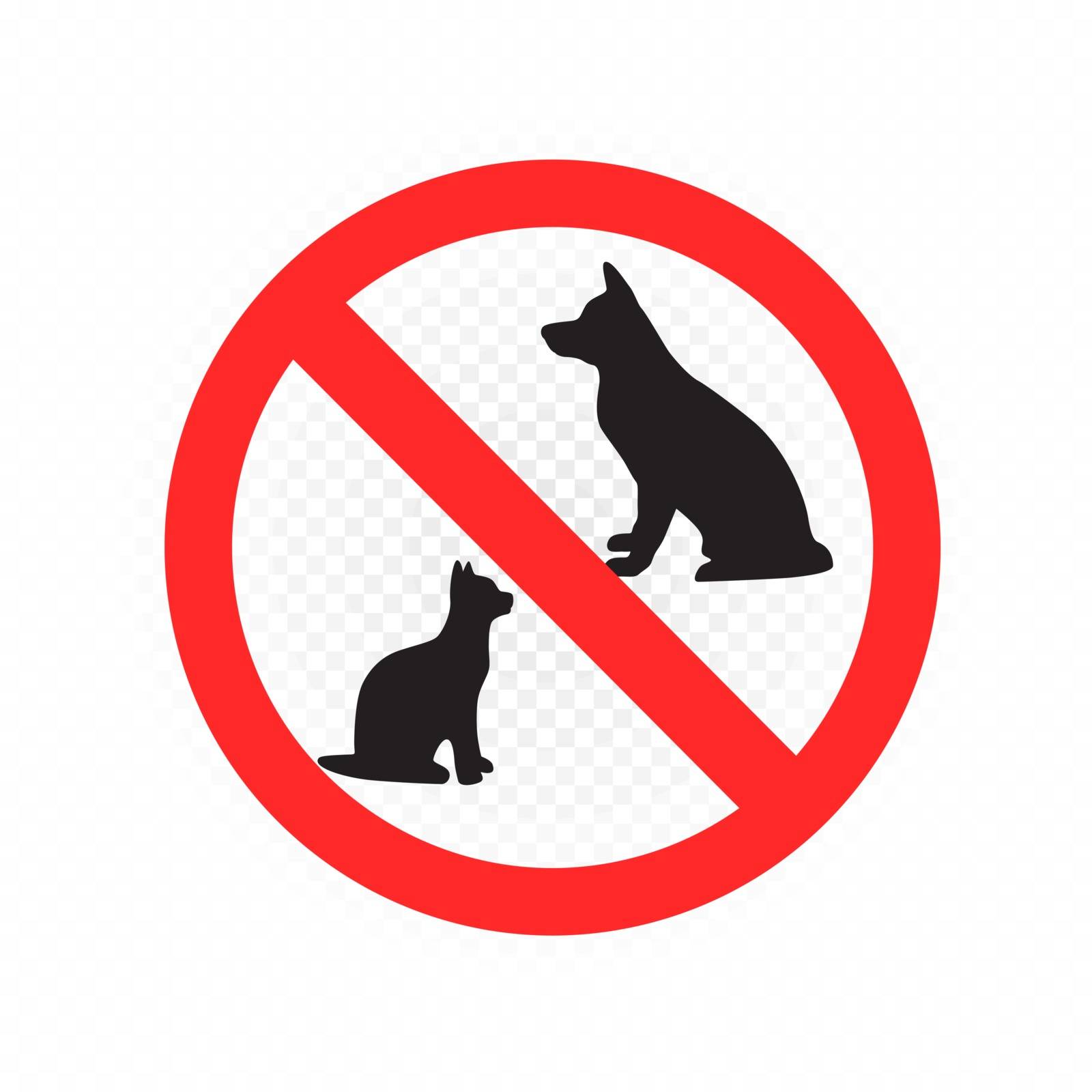 do not enter with dogs and cats sign Stock Image