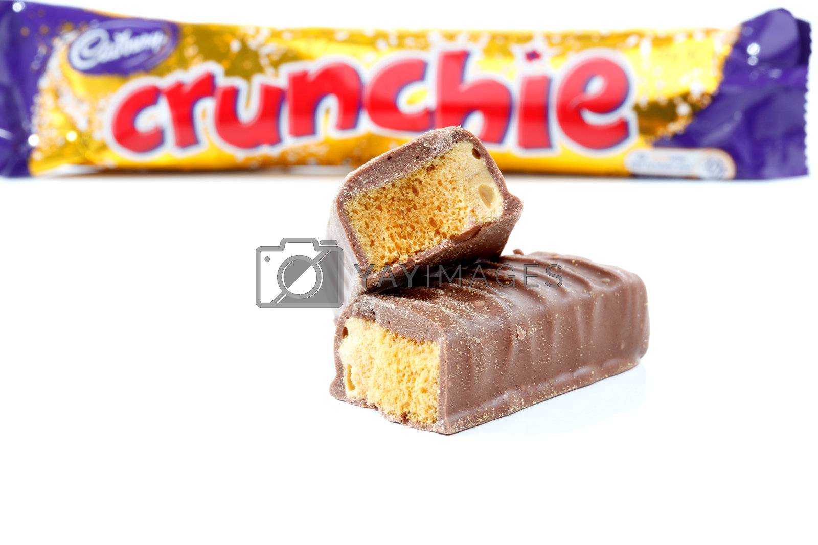 Cadbury Crunchie chocolate bar by lovleah Vectors
