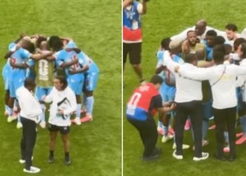 Congo é a 5ª seleção a orar em campo na Copa do Mundo: ‘Não tem vergonha de Jesus’