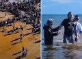 550 pessoas são batizadas em praia da Inglaterra: “As pessoas estão vindo a Jesus”