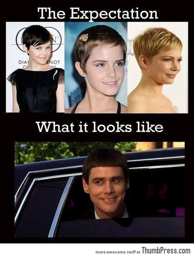 Short hair Expectations vs. Reality