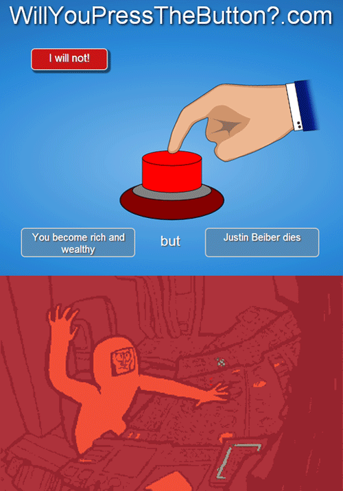 I’ve never wanted to push a button so hard in my life before…