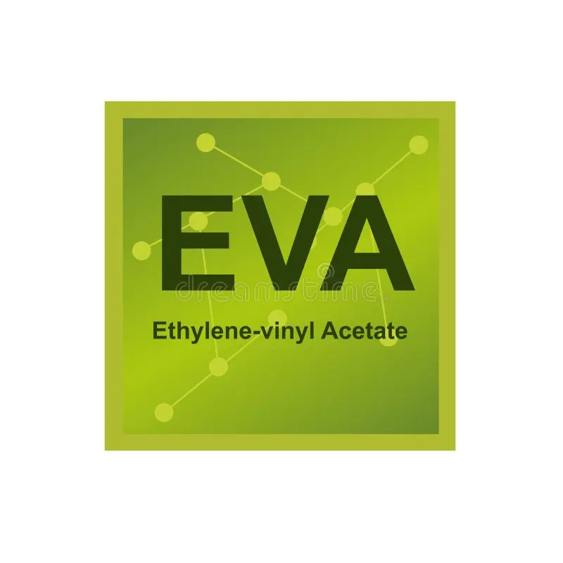 Ethylenevinyl Acetate EVA Copolymer, Chemical Structure. Skeletal