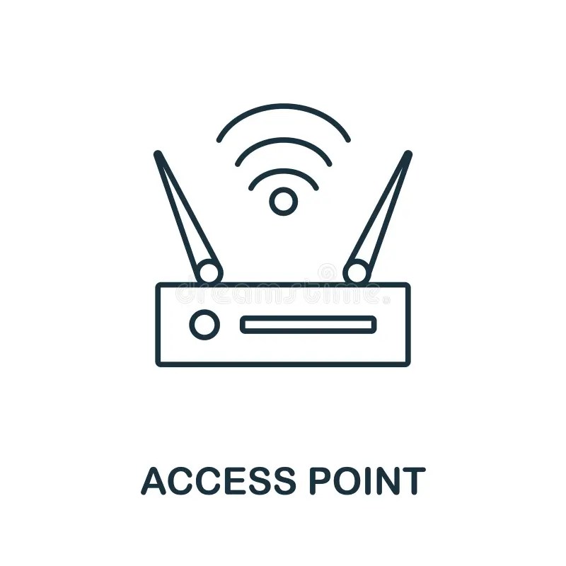 Access Point Line Icon. Element Sign from Networking Collection. Access