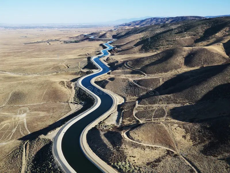 Aerial view of aqueduct stock image. Image of distribution - 3180409