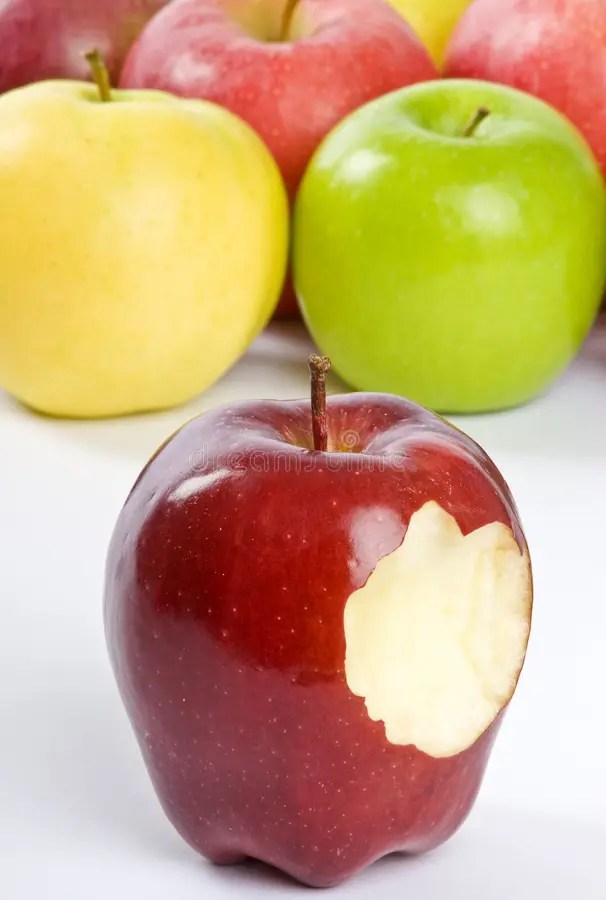 Gala Apple Bite stock image. Image of shape, delicious 14644633