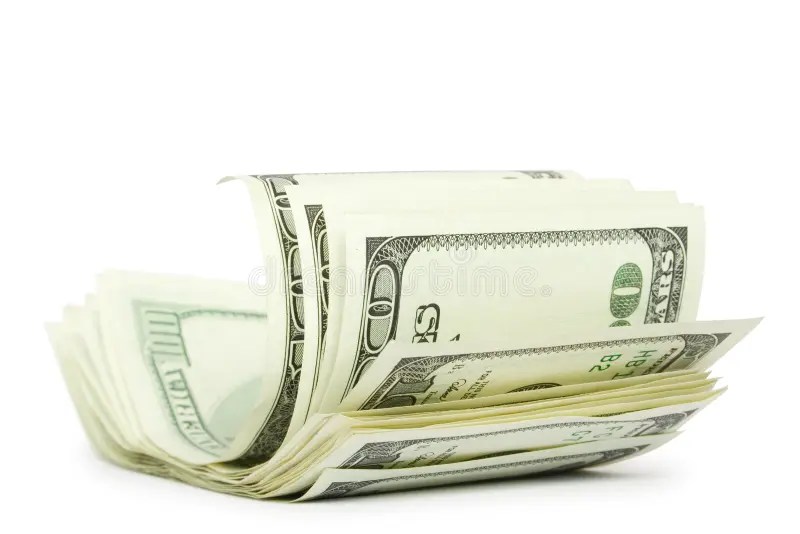 Rouleau de dollar d'argent photo stock. Image du roulement 42939082