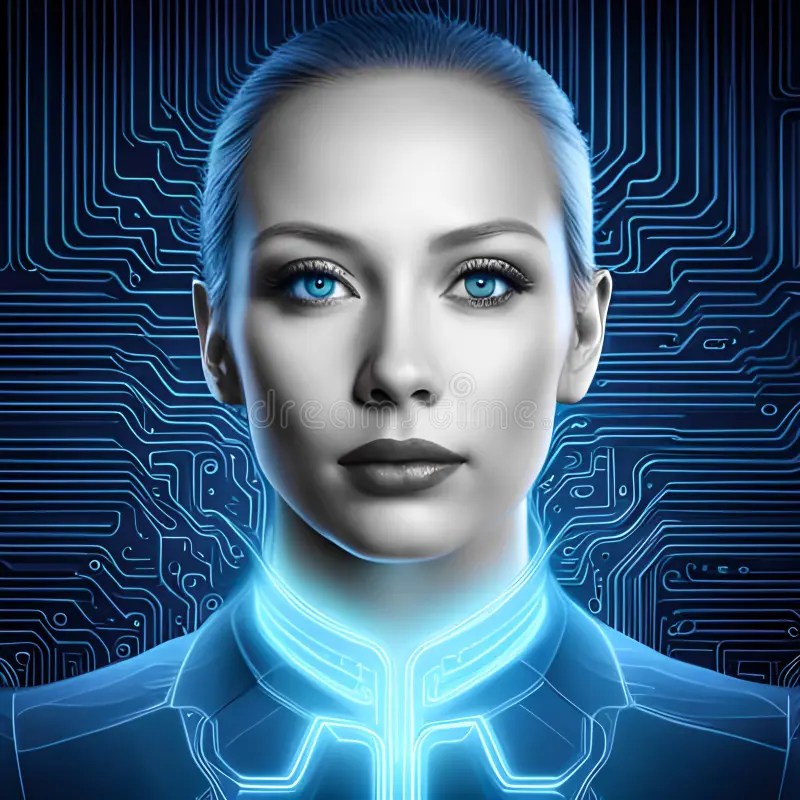 Artificial Intelligence, Processing Big Data, Digital Brain, Created