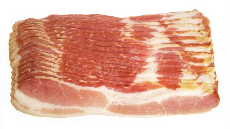 Cooked bacon strips stock image. Image of cross, food 24536029