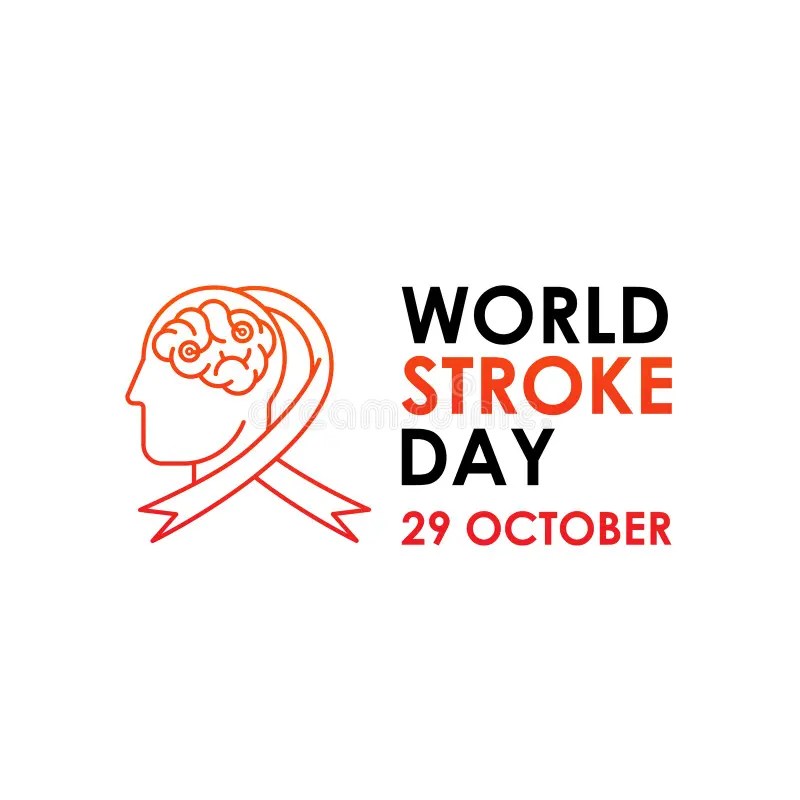 World Stroke Day Vector Logo Poster Illustration of World Stroke Day