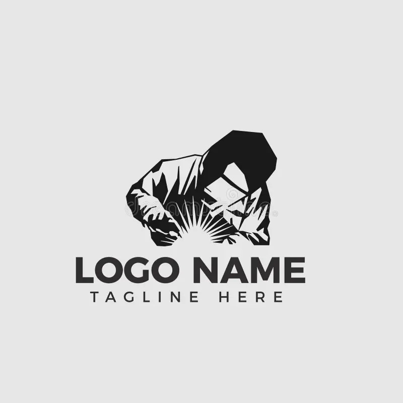 Welding Company Logo Design, WELDER LOGO SIMPLE and CLEAN LOGO Stock