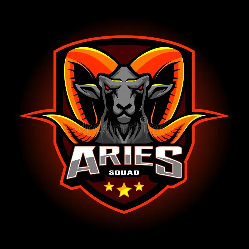 Aries Esport Mascot Logo Design Stock Vector Illustration of nature