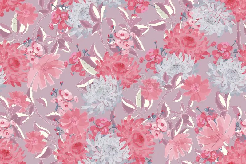 Pink Silver Floral Wallpaper Stock Illustrations 1,494 Pink Silver
