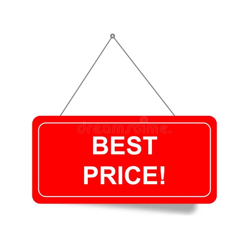 Low Price Guarantee Sign on White Stock Illustration Illustration of
