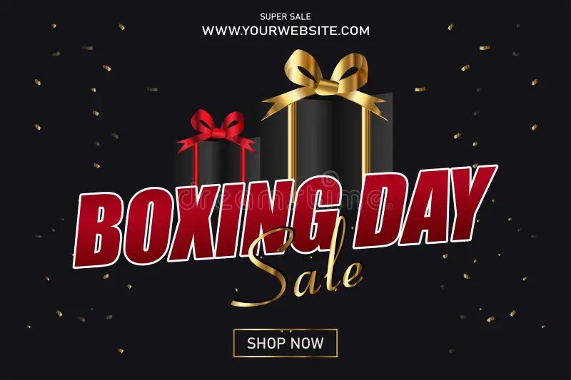 Boxing Day is a Holiday Observed on December 26 Stock Vector