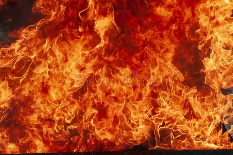 Hellfire as background. stock image. Image of flame