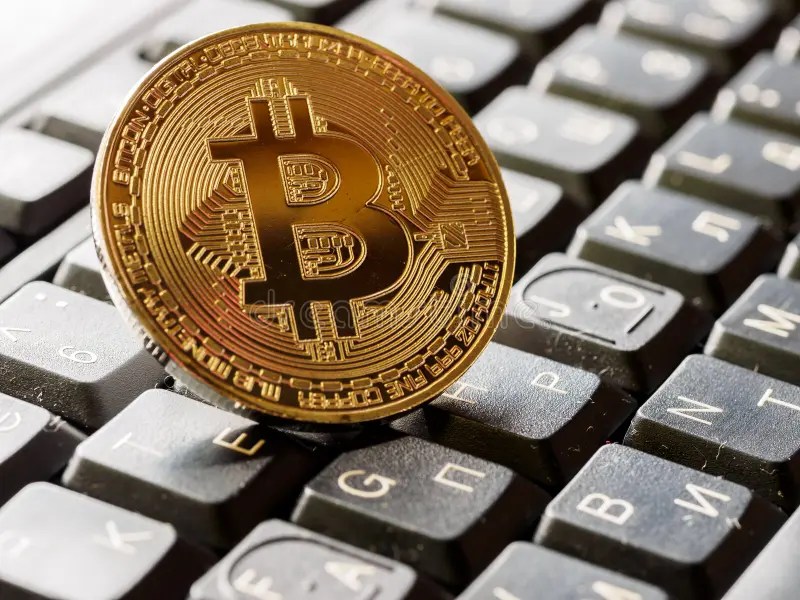 Bitcoin stockfoto. Bild von bitcoin 97820200