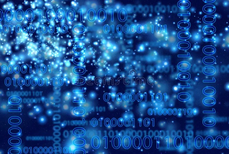 Bits And Bytes On A Black Background Royalty Free Stock Image Image