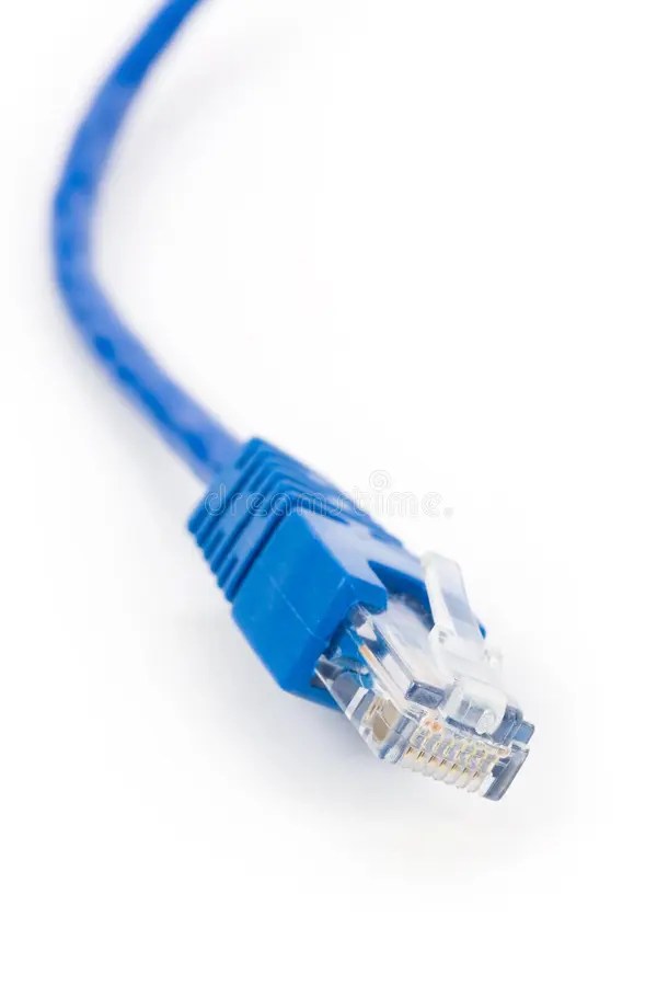 Blue Cable Bundles In Computer Global Network Stock Photo Image of