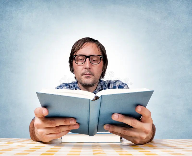 Book reader stock photo. Image of male, caucasian, reading 29425464