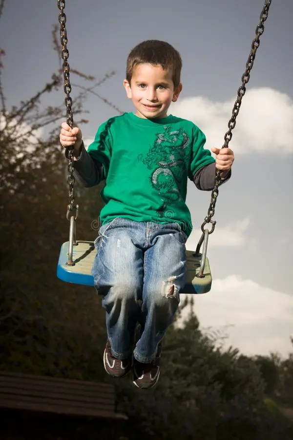 Boy On Swing Royalty Free Stock Photography Image 18556427