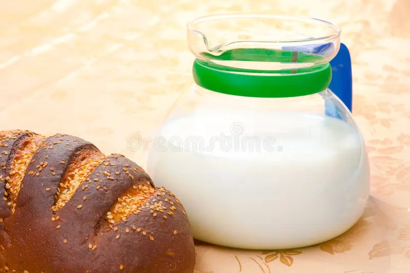 Bread And Milk Picture. Image 8560100