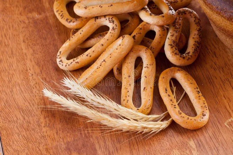 Bread ring stock image. Image of closeup, bublik, white 13232447
