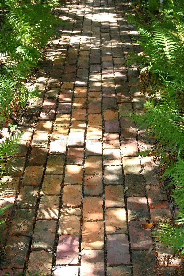 Brick Path stock photo. Image of bricks, garden, pavers - 309972