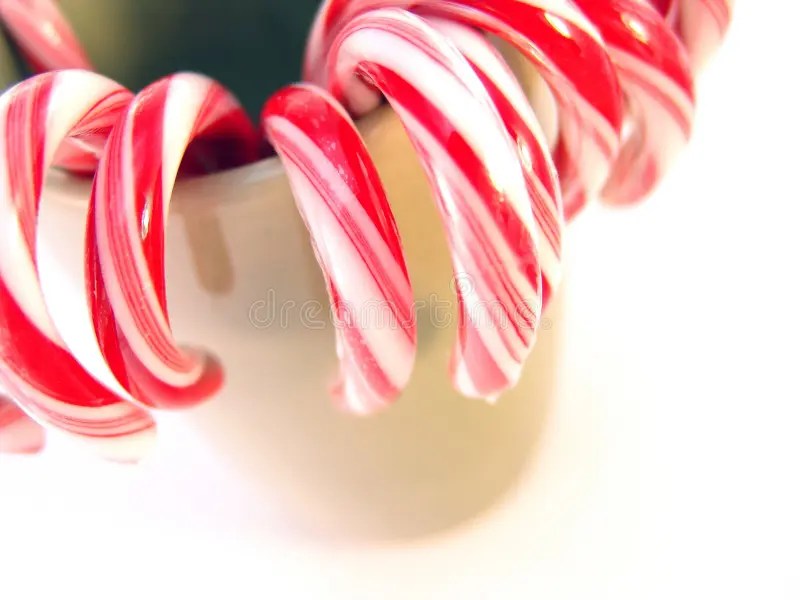 Candy Canes in Mug stock image. Image of sweets, peppermint 12261783