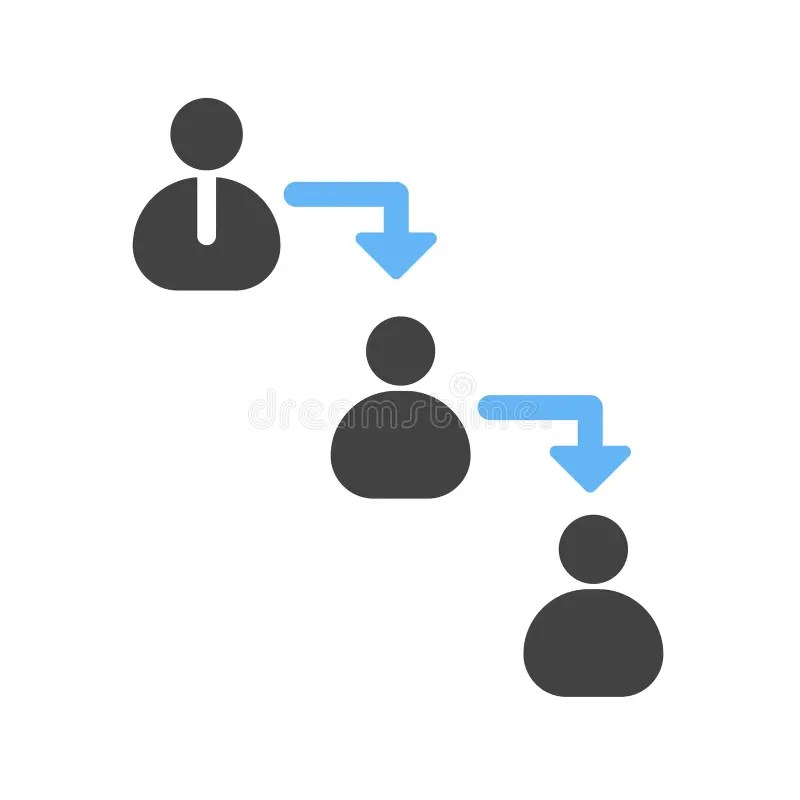 Chain of Command stock vector. Illustration of network 89941004