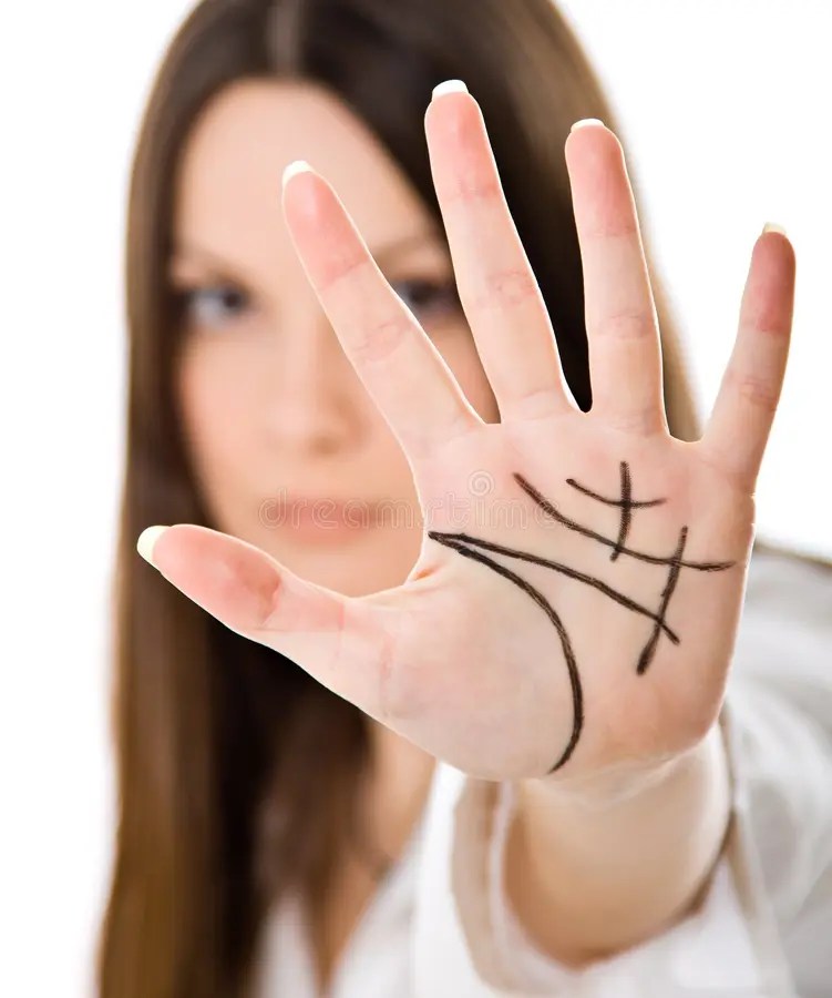 Chiromancy stock photo. Image of human, chiromancy, contour 8646086