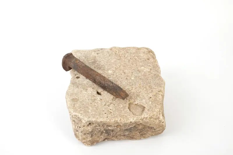 Chisel on Stone stock photo. Image of vintage, rust, tool 19784520