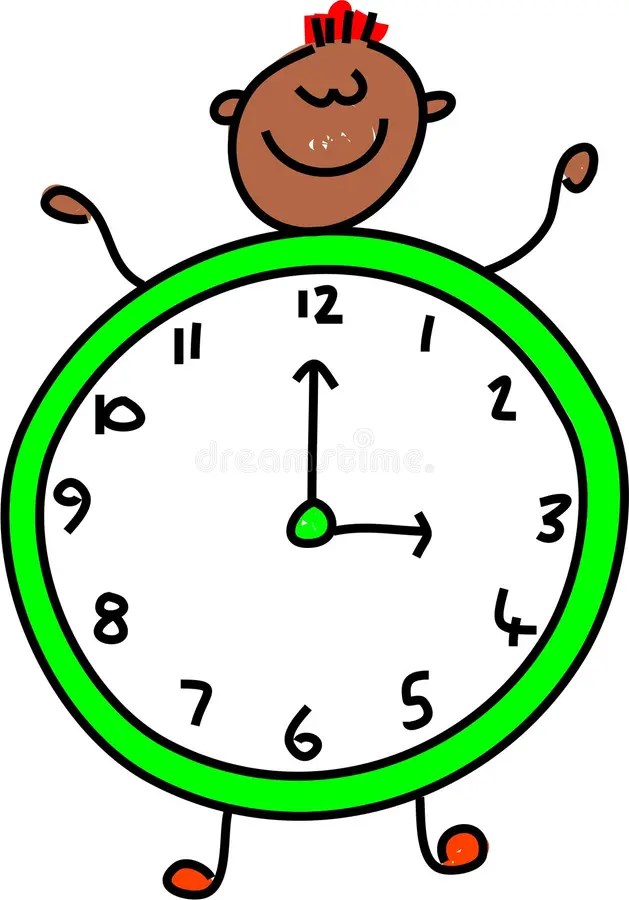 Clock kid stock illustration. Illustration of child, ethnic 1591759