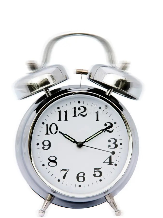 Alarm Clock Ringing at 8 O Clock Morning Stock Photo Image of number